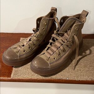 Converse Tan High-Top Sneakers